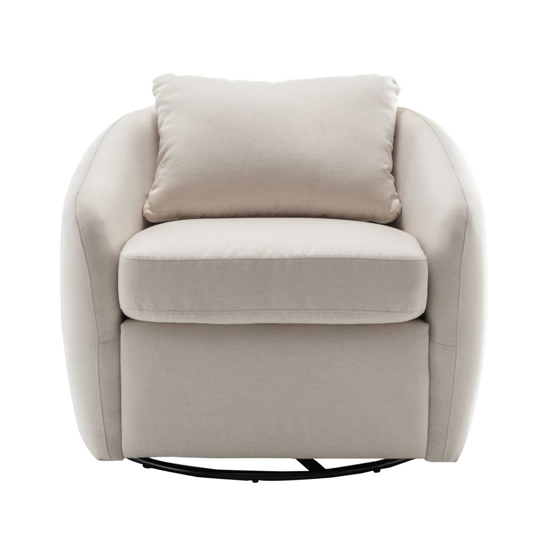 Upholstered Swivel Barrel Chair  Upholstery