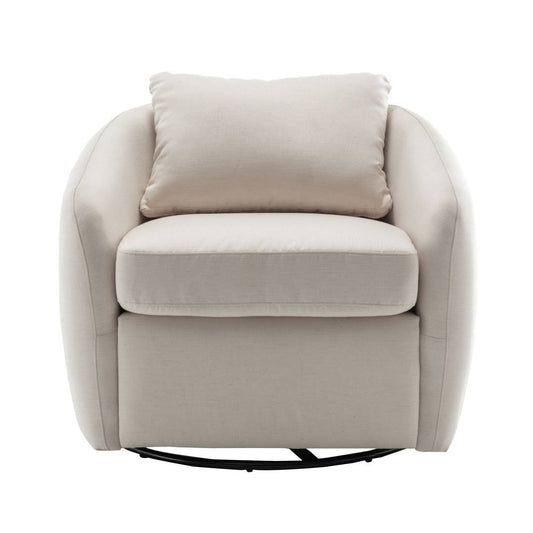 Upholstered Swivel Barrel Chair  Upholstery