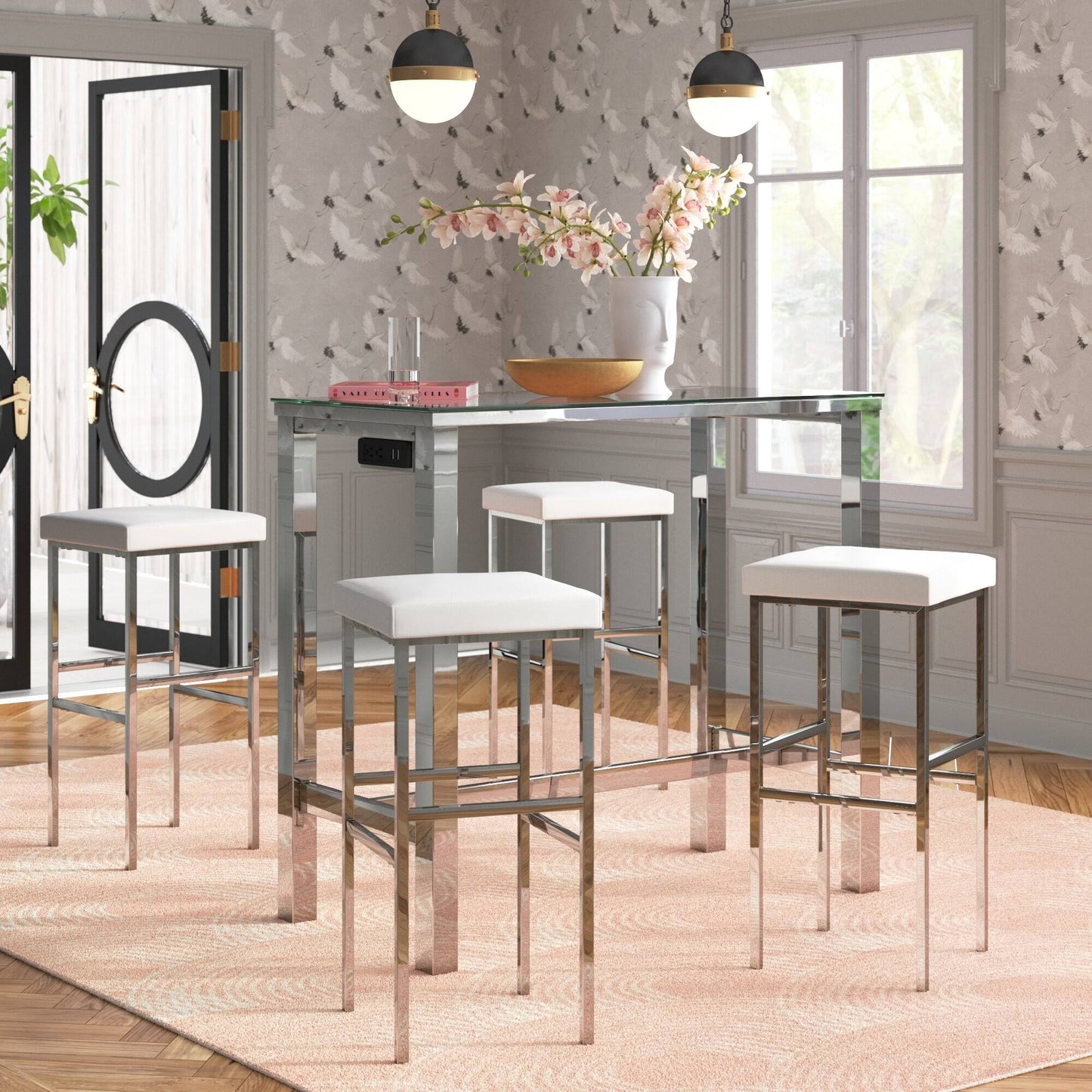 ® 5 Piece Dining Table Set Avery 5