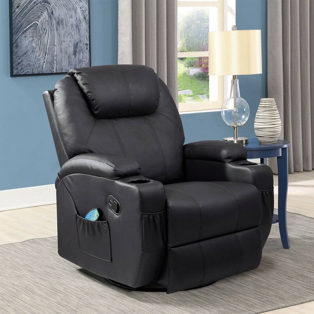 32.5 Wide Recliner With Massager  Fabric