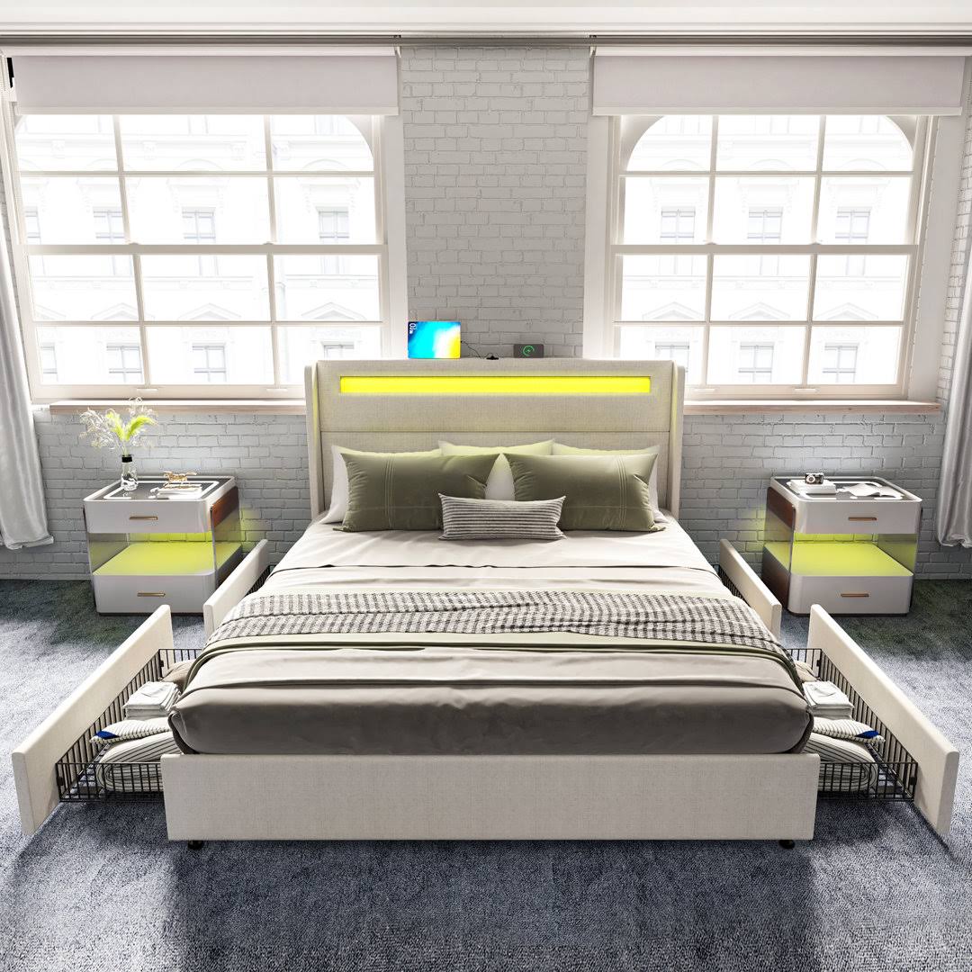 Upholstered Storage Bed