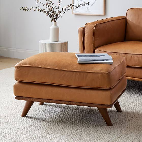 Zander Ottoman Down Blend Leather