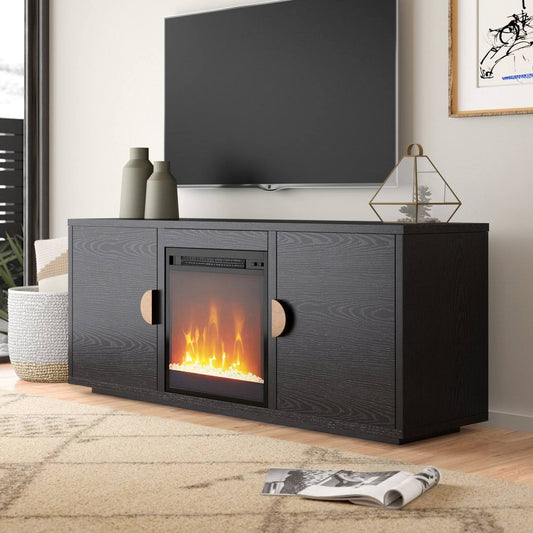 Tv Stand For Tvs Up To 65 With Electric Fireplace Included