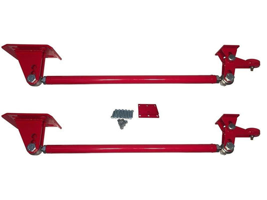 Traction Bars Fits Silverado & Sierra 1989-18 (Axle Flipped Trucks) Red