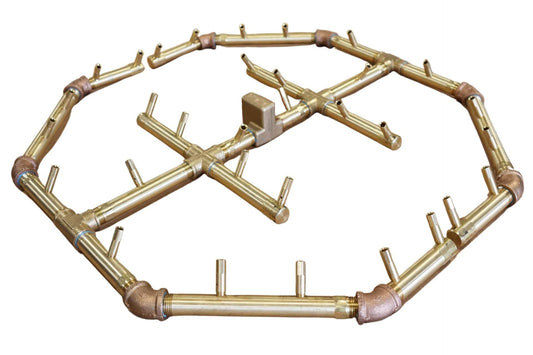 Trends Crossfire Cfbo Octagonal Brass Gas Fire Pit Burner