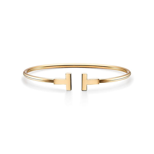 T Wire Bracelet In 18k