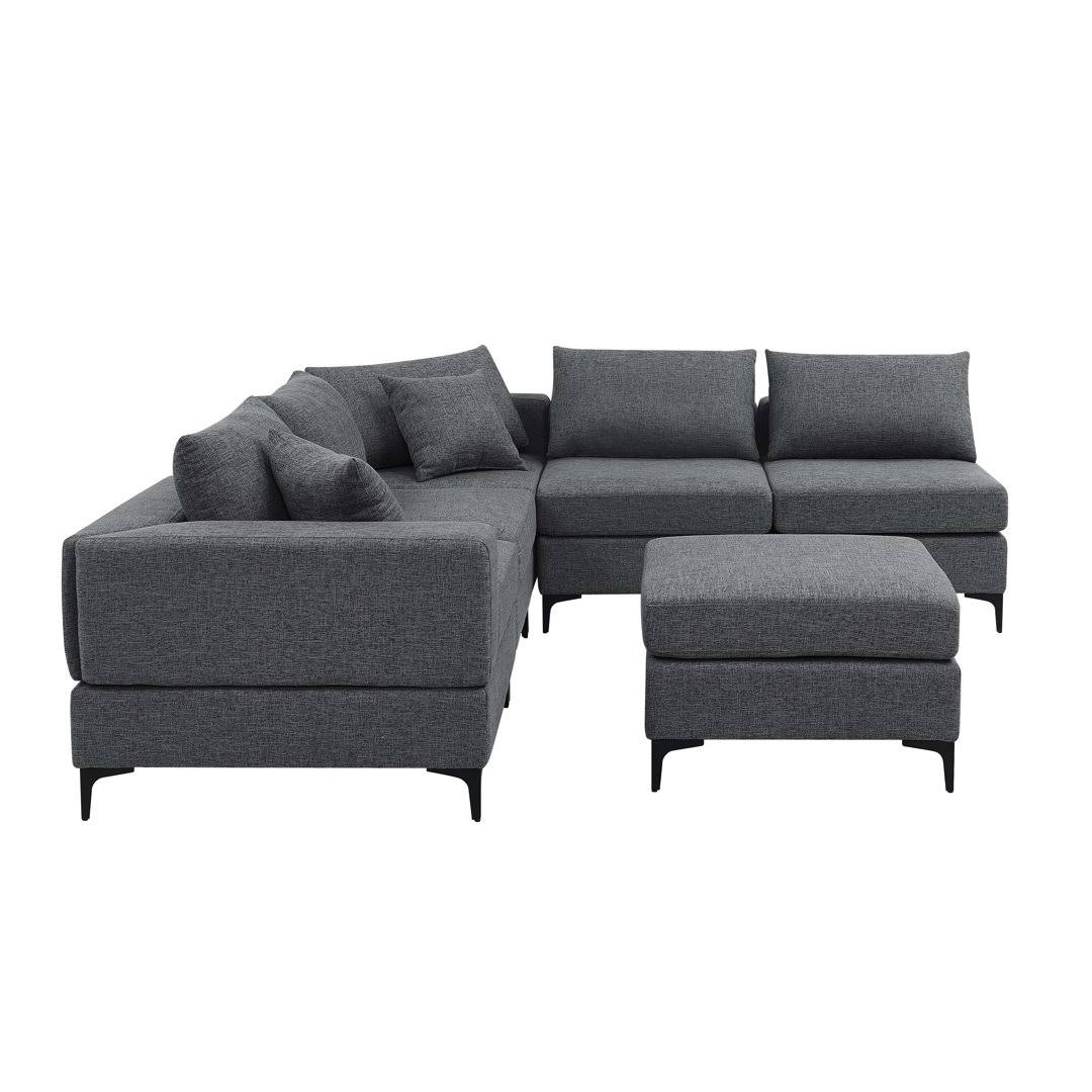 104.5 Wide Reversible Modular Corner Sectional Fabric