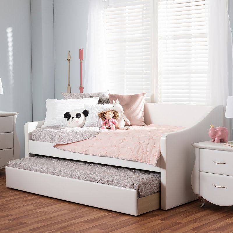 Studio Barnstorm Contemporary Daybed & Trundle, White, Twin