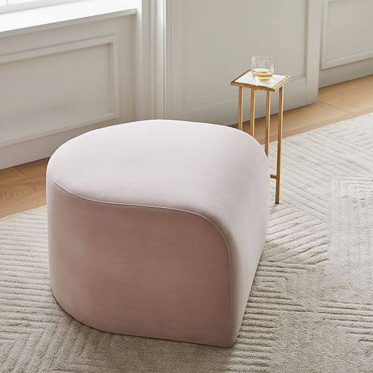 Tilly Ottoman Poly Corduroy Concealed Support