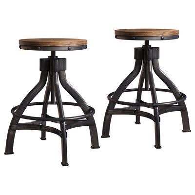 Adjustable Height Swivel Bar Stool