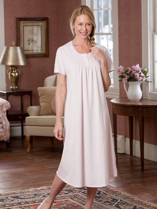 Sweet Dreams Short-Sleeve Nightgown