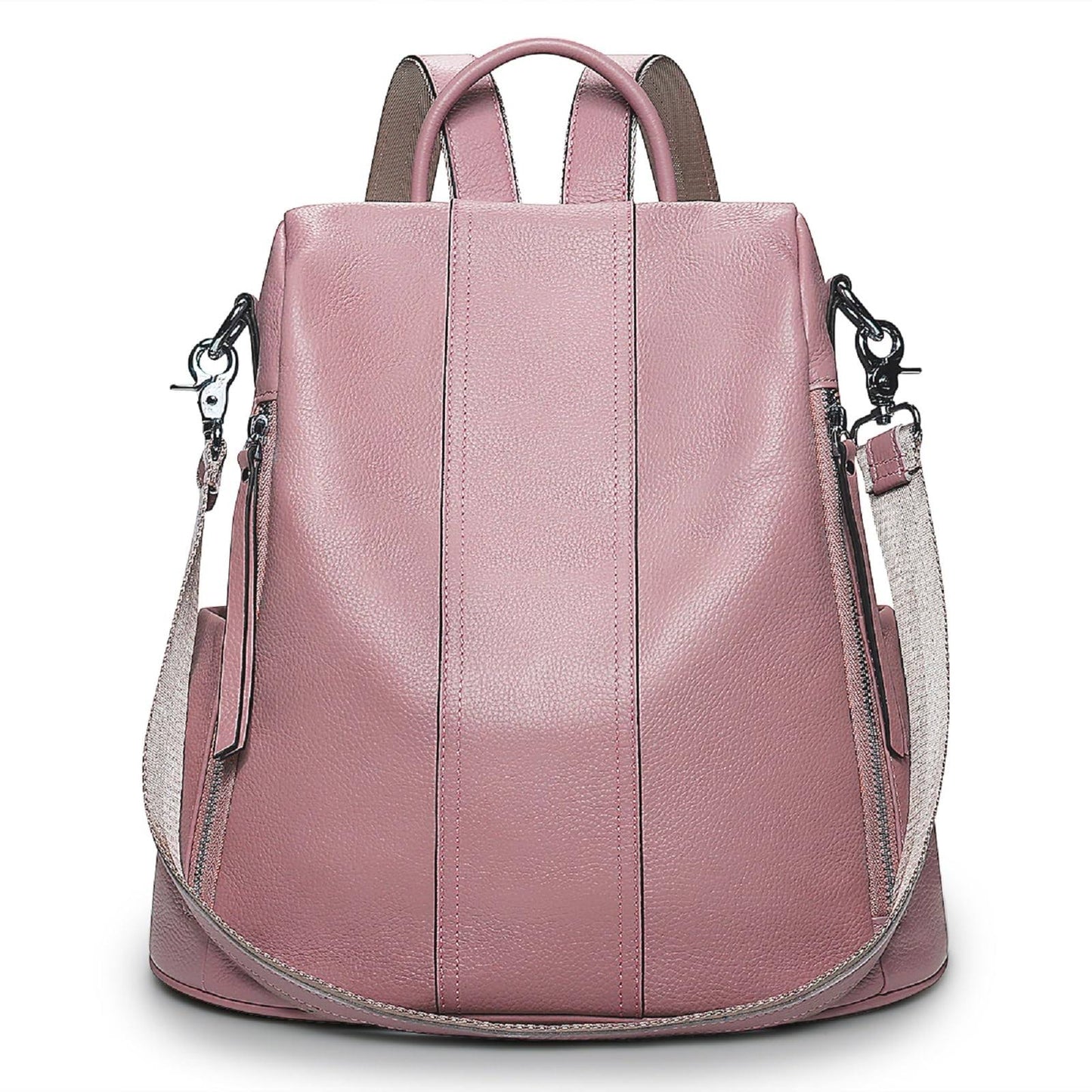 Women Soft Leather Backpack Anti-Theft Purse Ladies Waterproof Rucksack School Bag