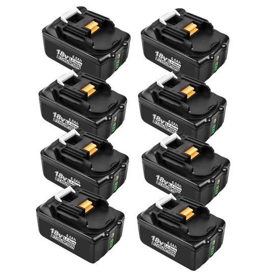 6.0ah For Makita 18v Bl1860b Lxt Battery Replacement Bl1830b Bl1850b 18v Li-Ion Battery With Led 8 Pack