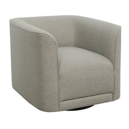 33 W Polyester Swivel Barrel Chair Sand & Stable Upholstery