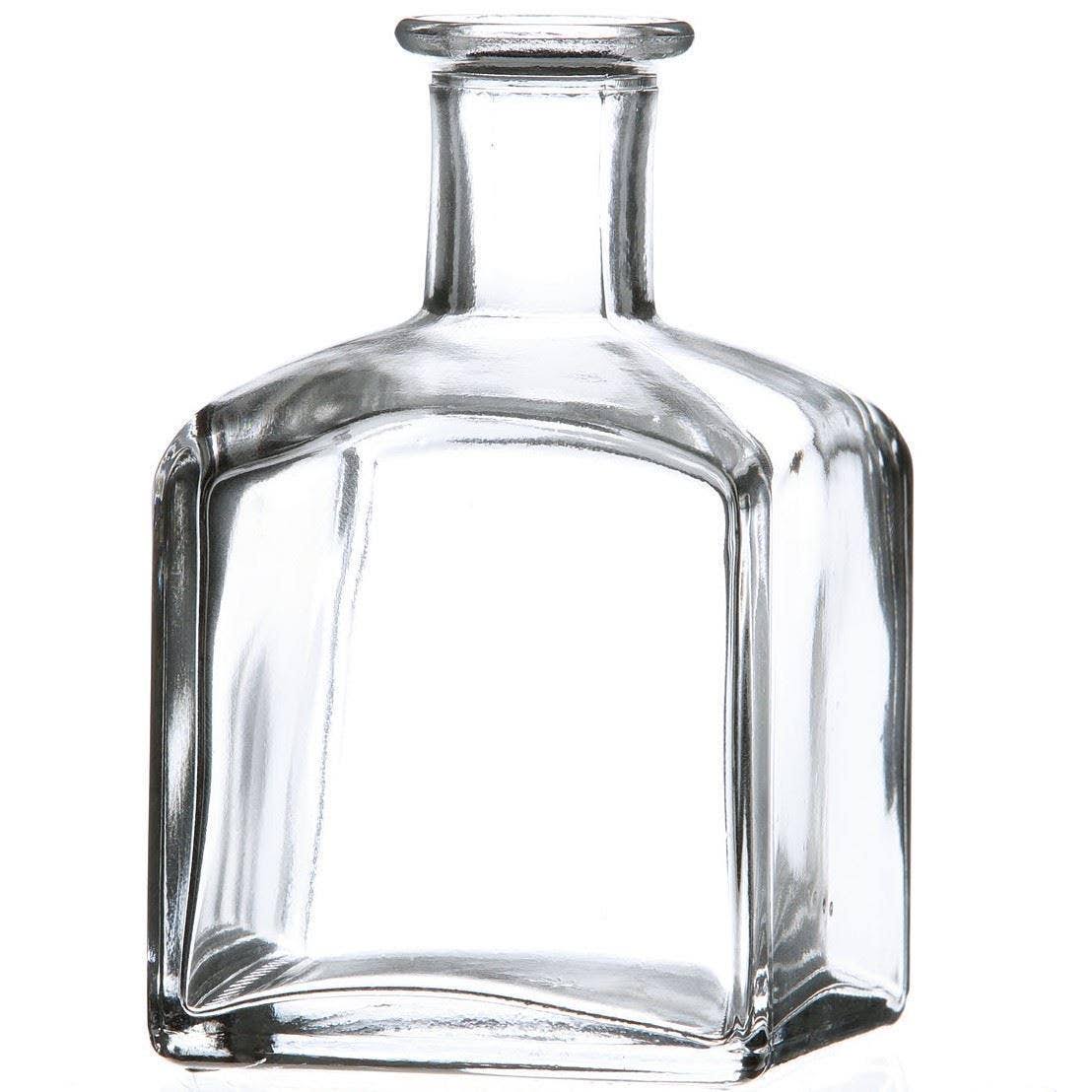 30/Case Bulk 210 Ml Glass Cork Top Square Bottle