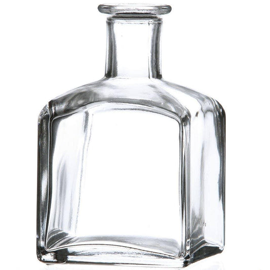 30/Case Bulk 210 Ml Glass Cork Top Square Bottle