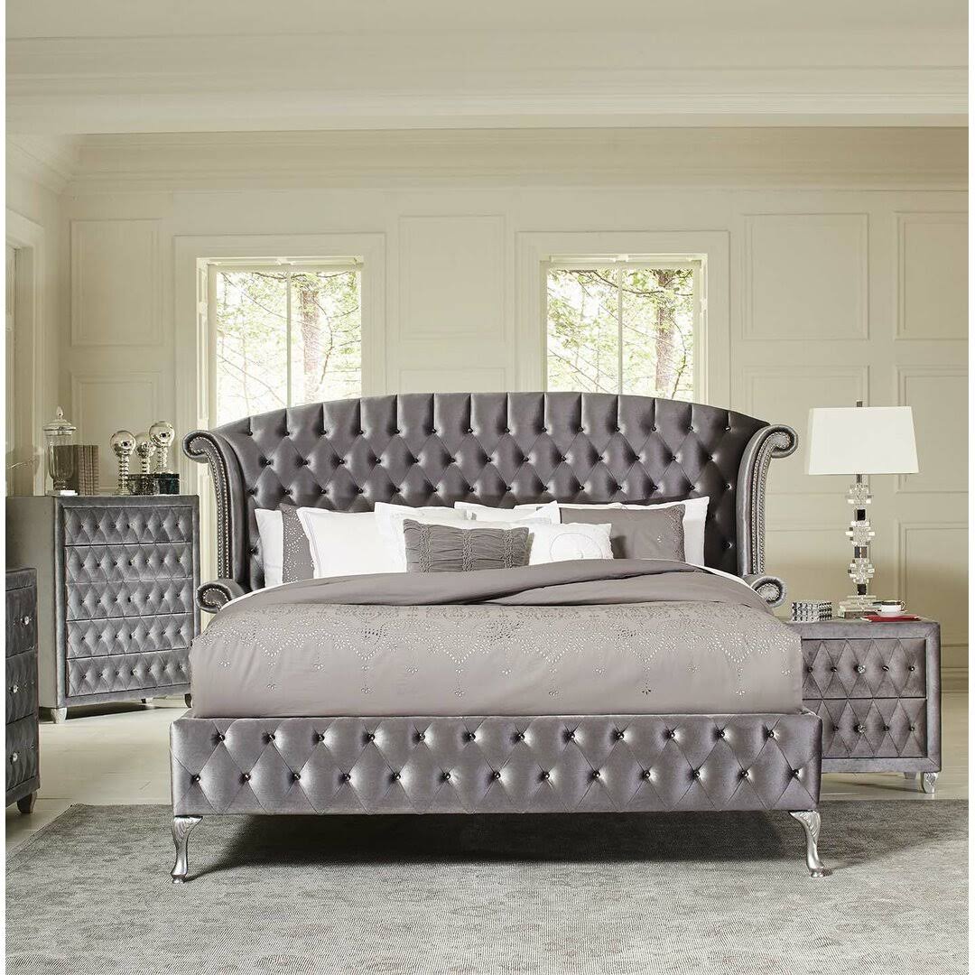 Tufted Upholstered Bed Rosdorf Park