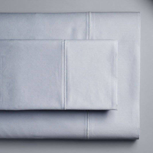 Vera  Supima Cotton 600 Thread Count Sheet Set Or Pillowcases, Med Blue, Queen Set