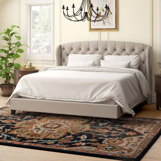 Tufted Upholstered Platform Bed