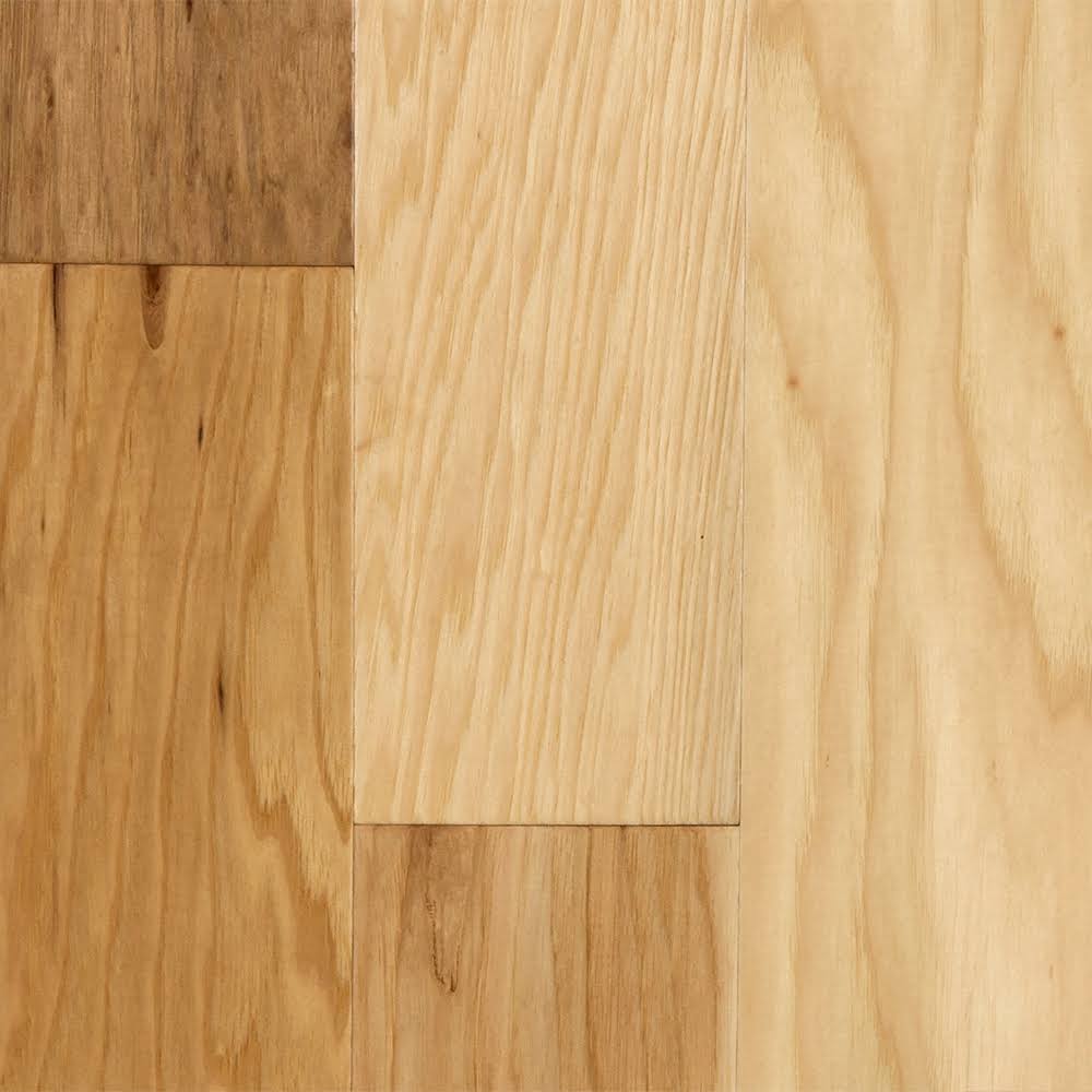 3/8 In. Natural Hickory Distressed Engineered Hardwood Flooring 5 In. Wide