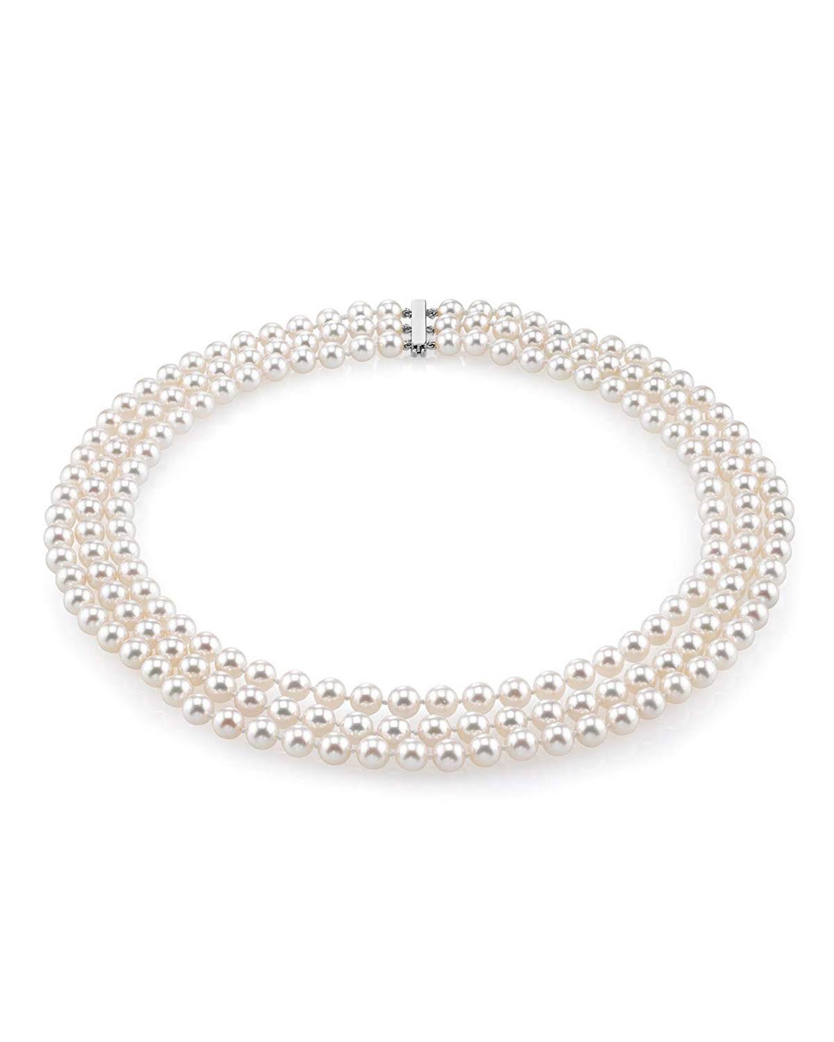 Strand White Akoya Pearl Necklace