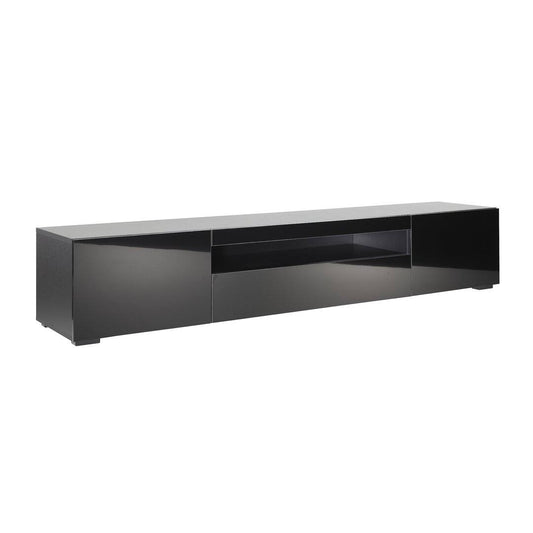 78 Gerniot Glossy Tv Stand Cabinet With Lights Soundbar Shelf For Tvs Up To 88 Orren Ellis