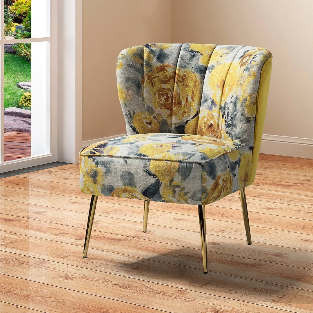 Tufted Polyester Side Chair  Fabric