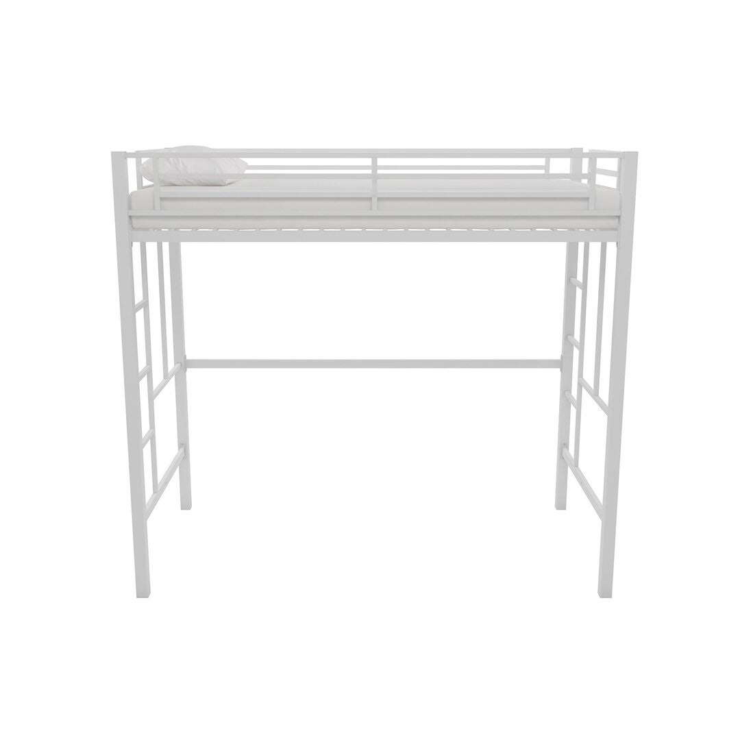 Twin Metal Platform Loft Bed By   Bed Frame