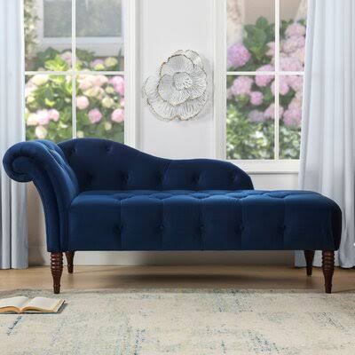 Tufted Right-Arm Chaise Lounge  Fabric