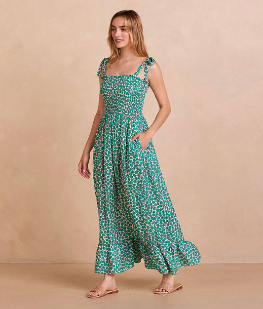 The Silky Luxe Smocked Maxi Dress