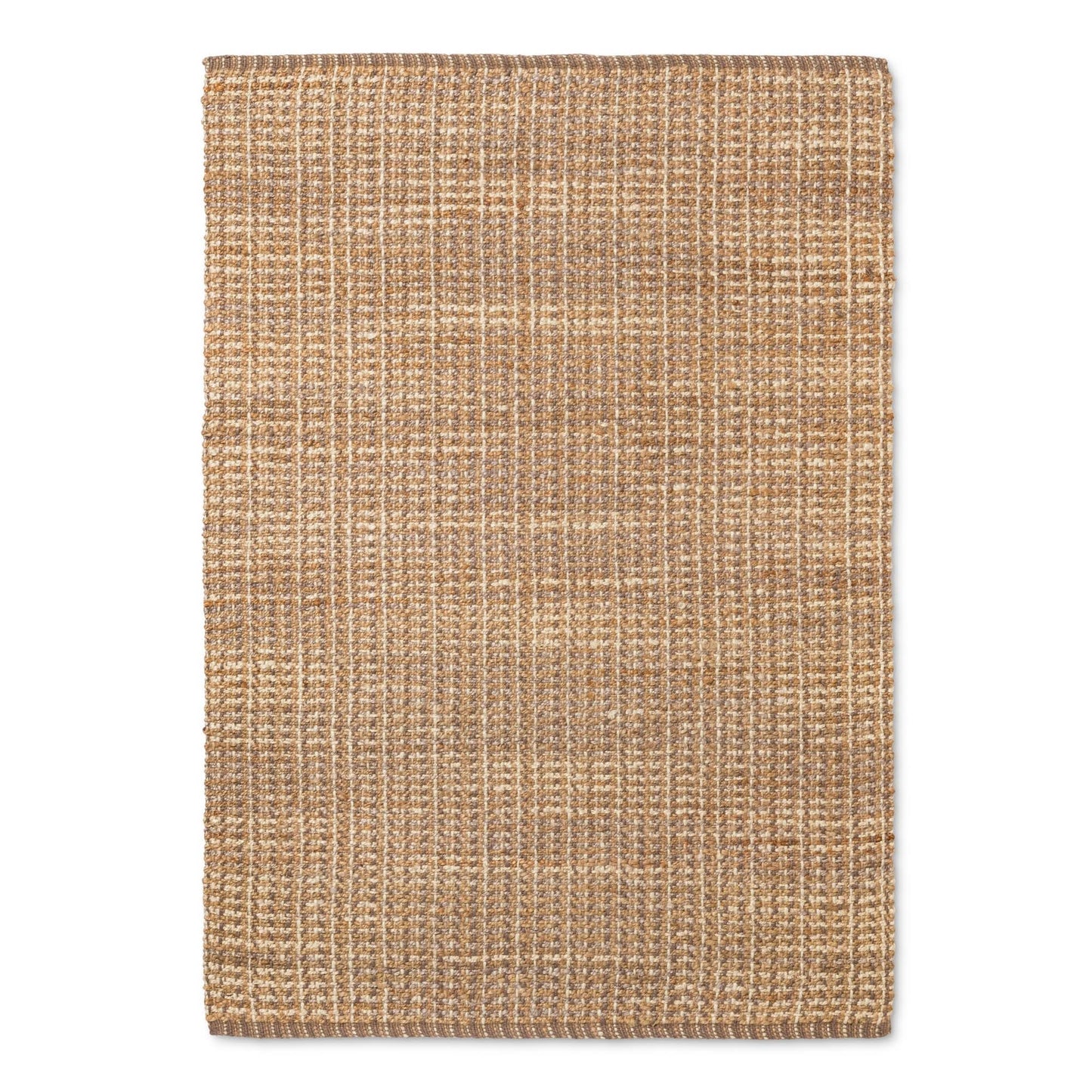 5x7 Basket Weave Woven Area Rug Natural -