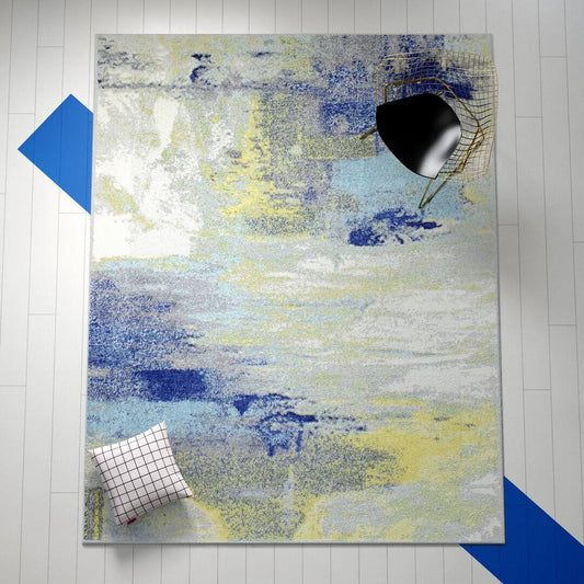 Yellow Blue Area Rug Hashtag Home Rug