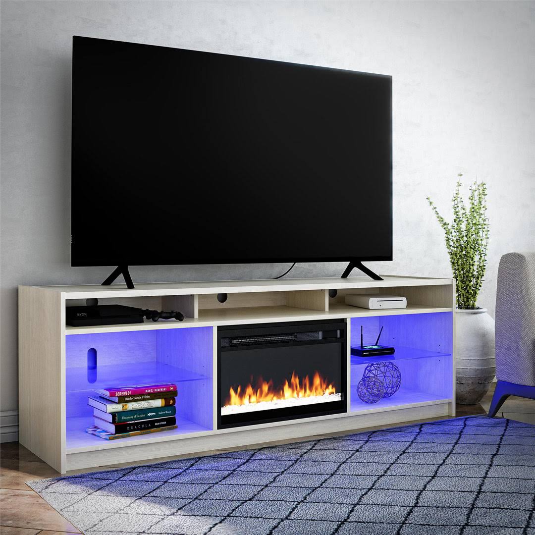 Tv Stand For Tvs Up Electric Fireplace