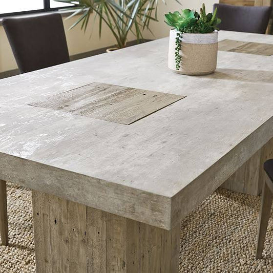 Two-Toned Reclaimed Wood 94 Rectangle Dining Table