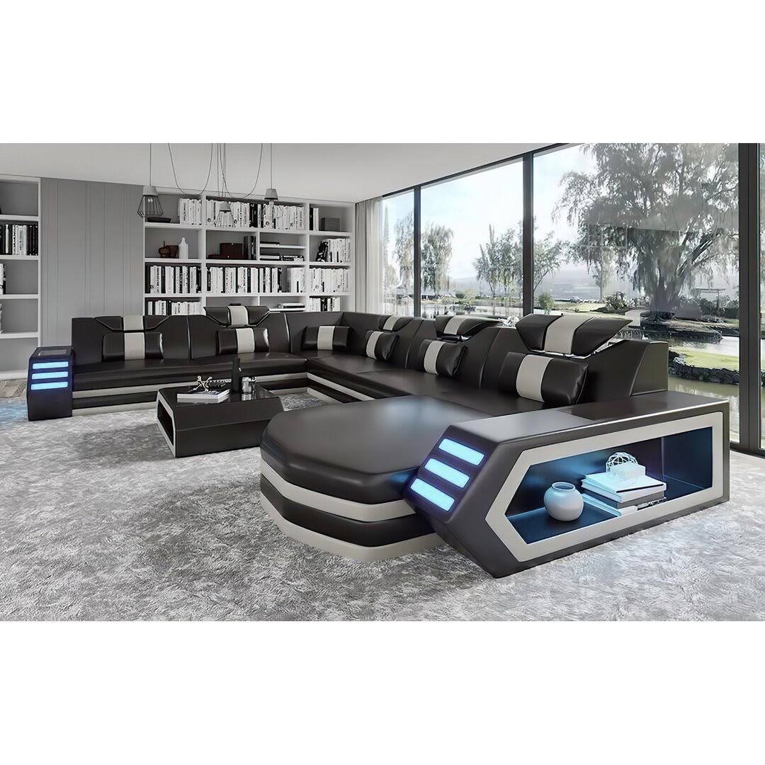 149.5 Wide Genuine Leather Modular Corner Sectional Orren Ellis Orientation