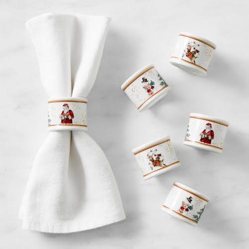 The Night Before Christmas Before Christmas Napkin Rings, Set Of 6 |