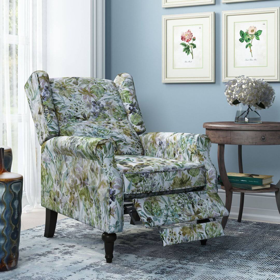 29.5 Wide Manual Wing Chair Recliner  Fabric