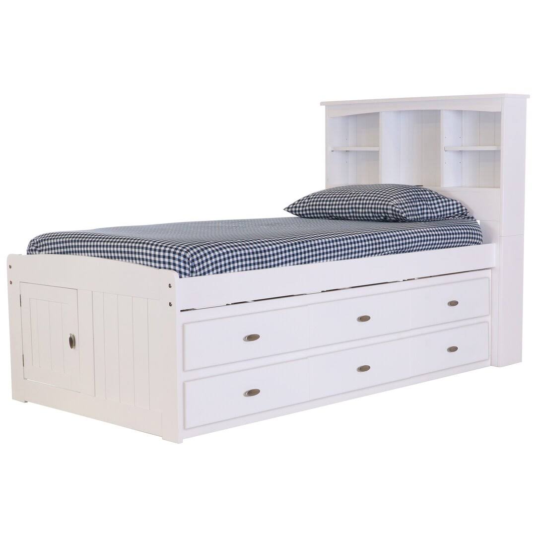 6 Drawer Mates & Captains Bed With Bookcase By â¢