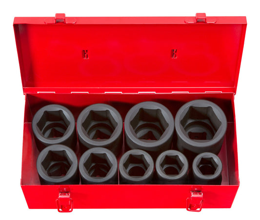 1 Inch Drive Deep 6-Point Impact Socket Set, 9-Piece (1-2 In.) | 4892