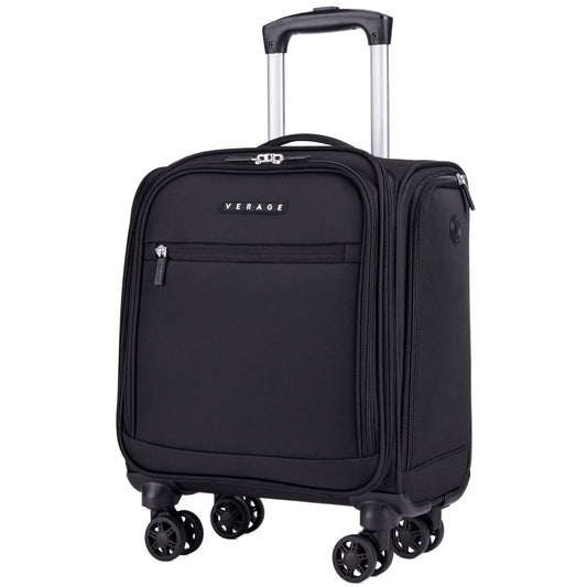 Underseat Carry On Luggage With Spinner Wheels Small Suitcase Softside Lightweight Travel Bag Suitcase For Airlines, Men Women, Pilots And