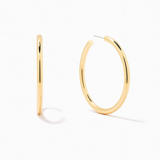 Thick Gold Hoops Large