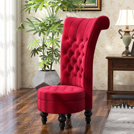 25.98 Wide Tufted Velvet Wingback Chair Rosdorf Park Fabric