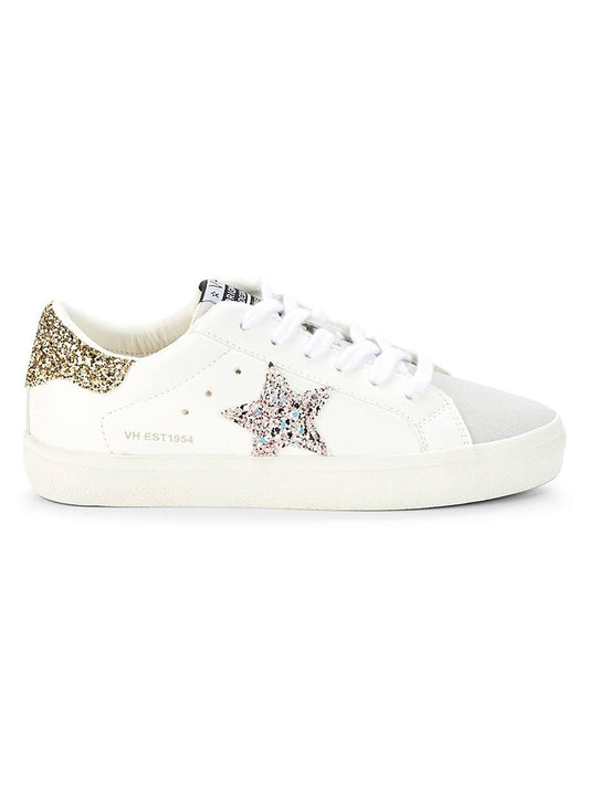 Womens Summer Star Patch Perforated Sneakers