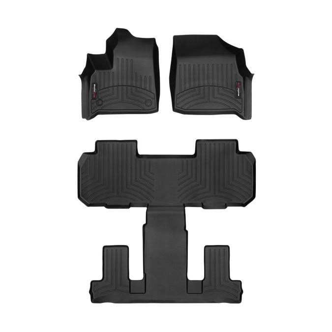 1st Row & 2nd/3rd Row (Combo Piece) Floor Liners Bundle 2018-2023 Chevy Traverse Black 4412281-4412282