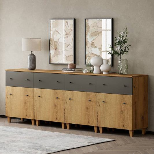 94.4 Wide 4 Drawer Sideboard Millwood Pines