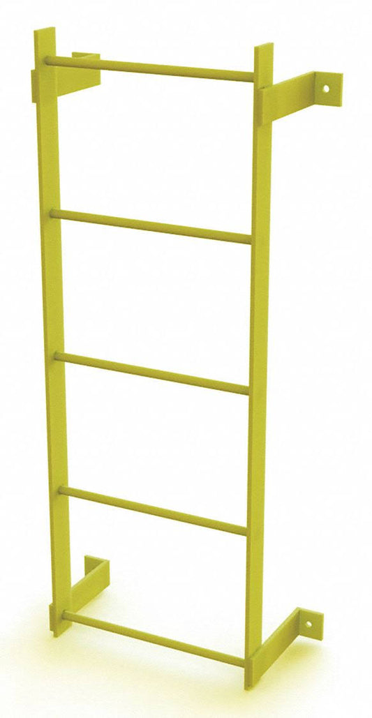 Steel Wall Mounted Ladder 4 High 5 Steps Wlfs0105-Y