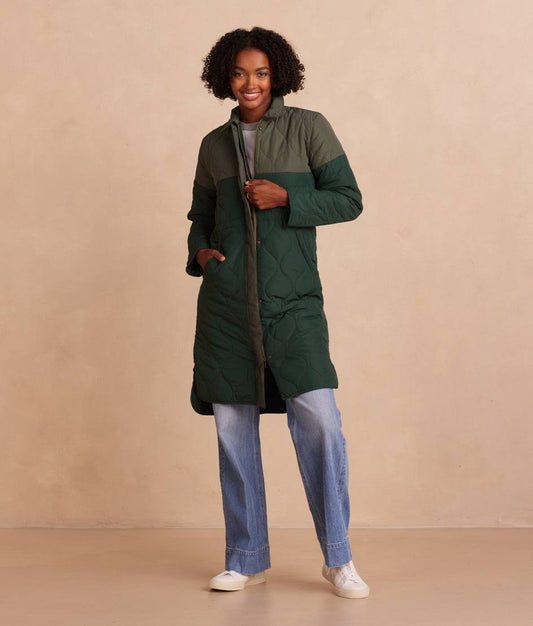 The Long Quilted Winter Coat