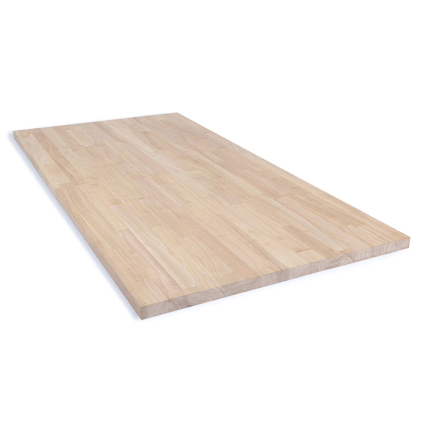 Unfinished Essential Hevea 60 In. L X 30 In. W X 1-1/4 In Th Butcher Block Desktop