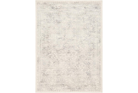 78x10 Rug-Traditional Light Greys And Creams - Fiber 94w X 120d 0.03h At Living Spaces In Beige