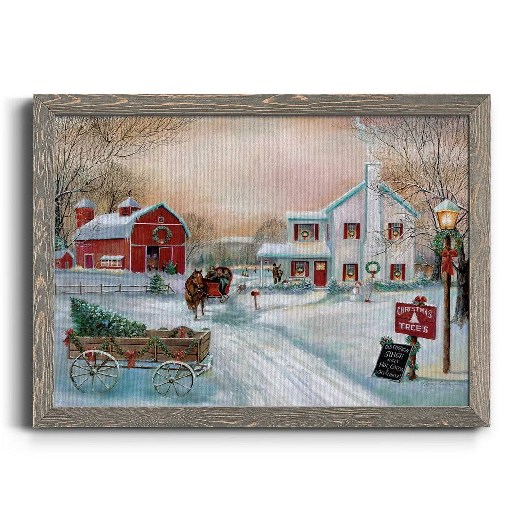 Tree Farm Picture Frame Painting Print On Canvas